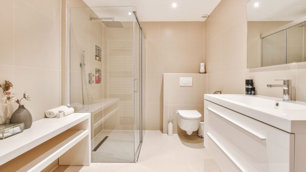 mampara de ducha fija