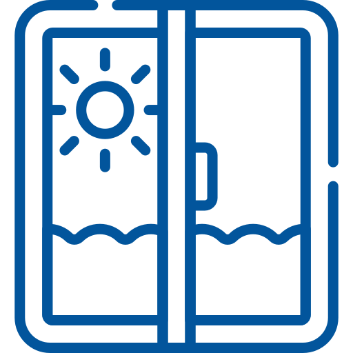 icono ventana con sol